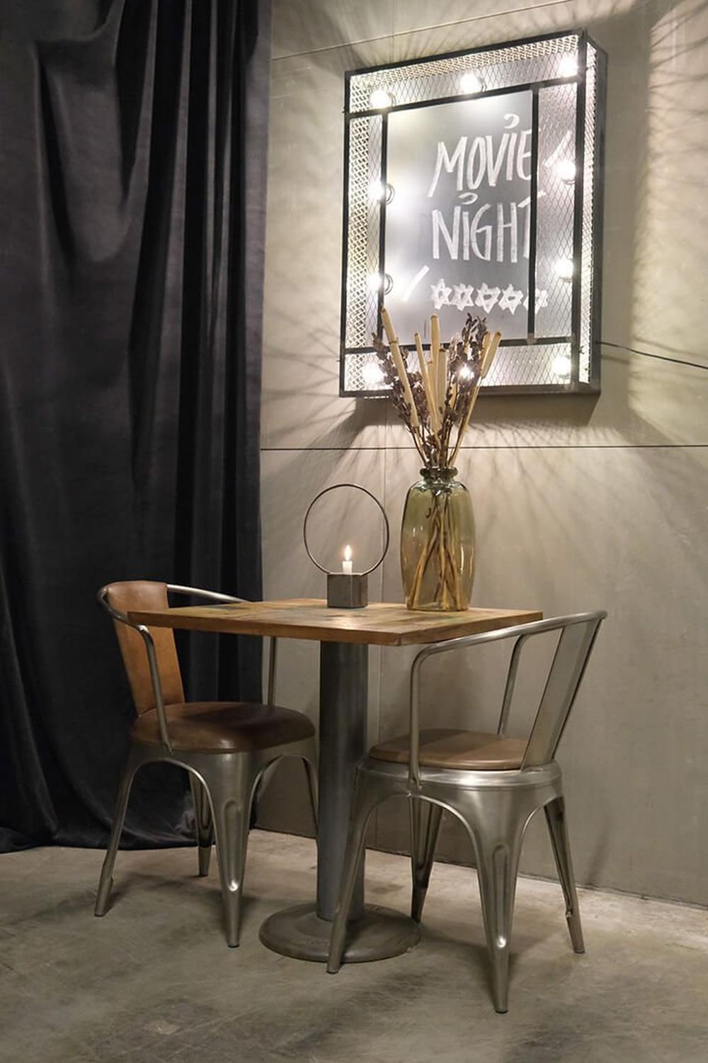 2er-Set Esszimmerstühle Living gepolstert - Braun/glänzend-Armlehnenstühle-Trademark Living-le canapé