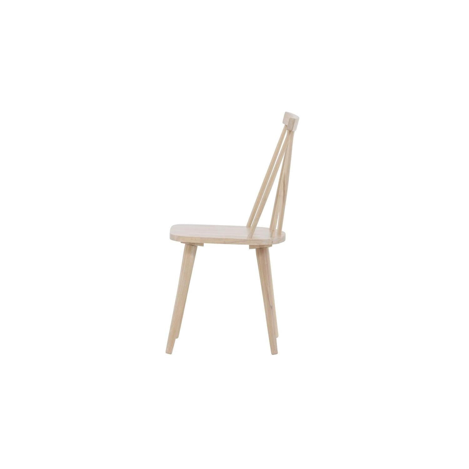 2er-Set Esszimmerstühle Mariette aus Gummibaumholz - Whitewash-Holzstühle-Venture Home-le canapé