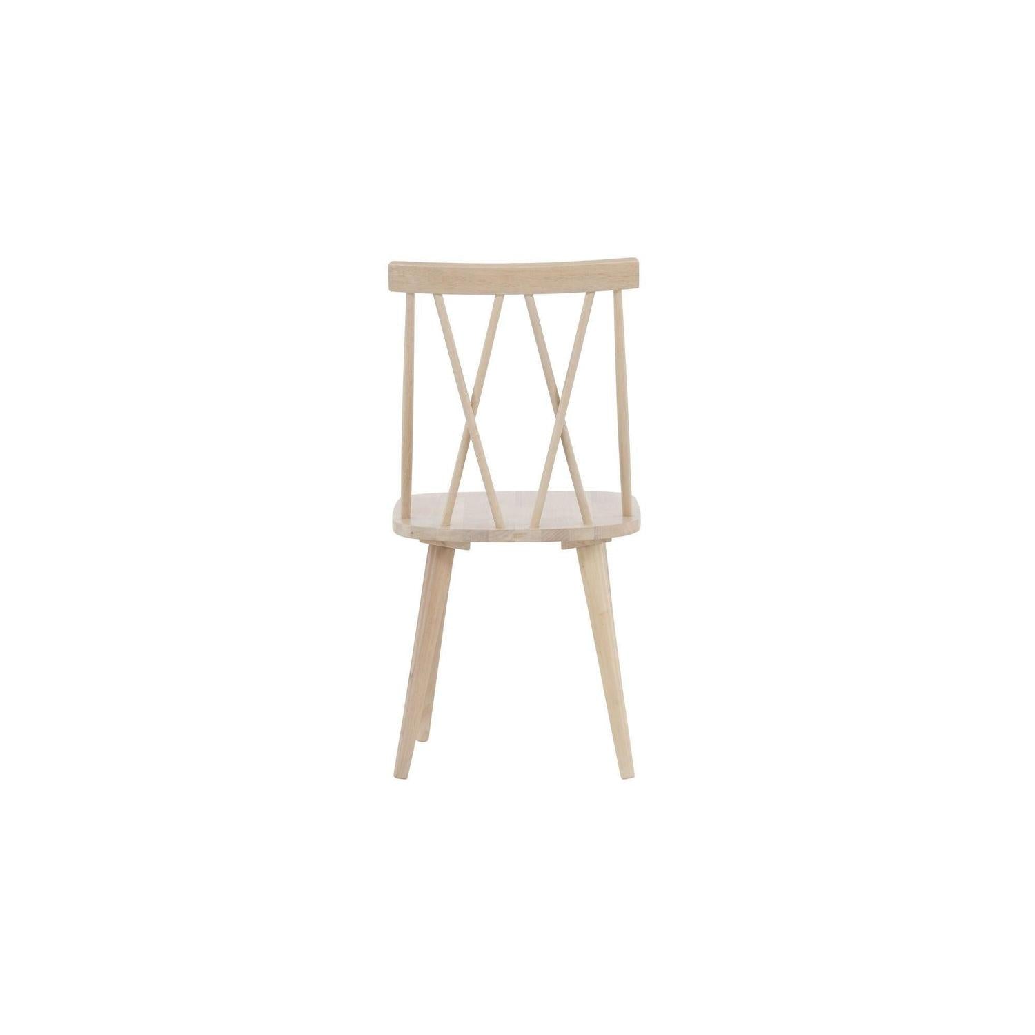 2er-Set Esszimmerstühle Mariette aus Gummibaumholz - Whitewash-Holzstühle-Venture Home-le canapé
