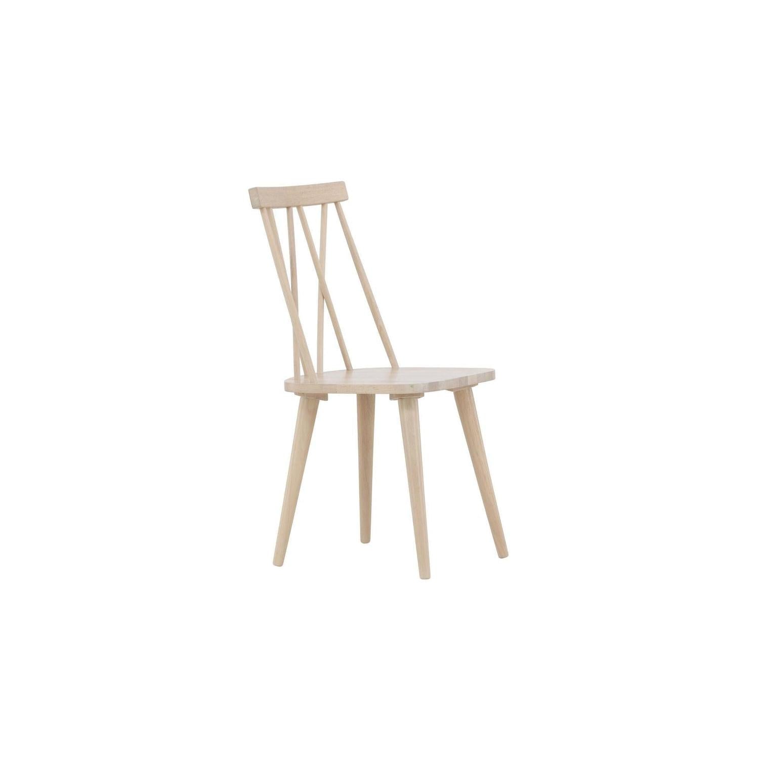 2er-Set Esszimmerstühle Mariette aus Gummibaumholz - Whitewash-Holzstühle-Venture Home-le canapé