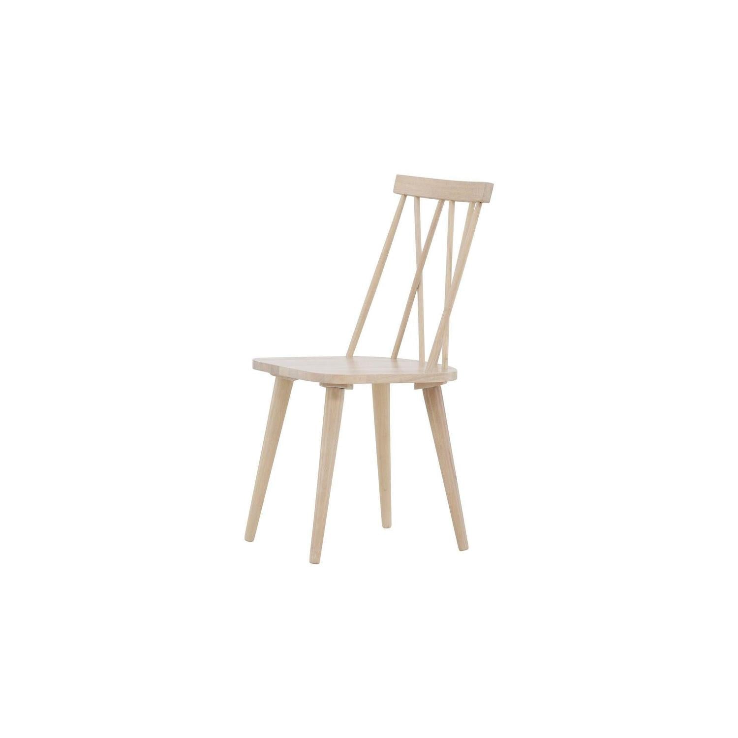 2er-Set Esszimmerstühle Mariette aus Gummibaumholz - Whitewash-Holzstühle-Venture Home-le canapé