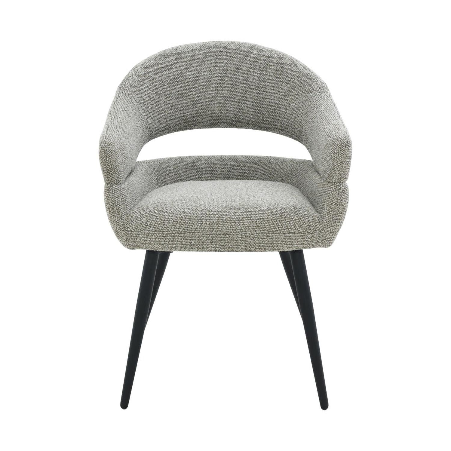 2er-Set Esszimmerstühle Megan - Grau-Esszimmerstühle-Livingfurn-le canapé