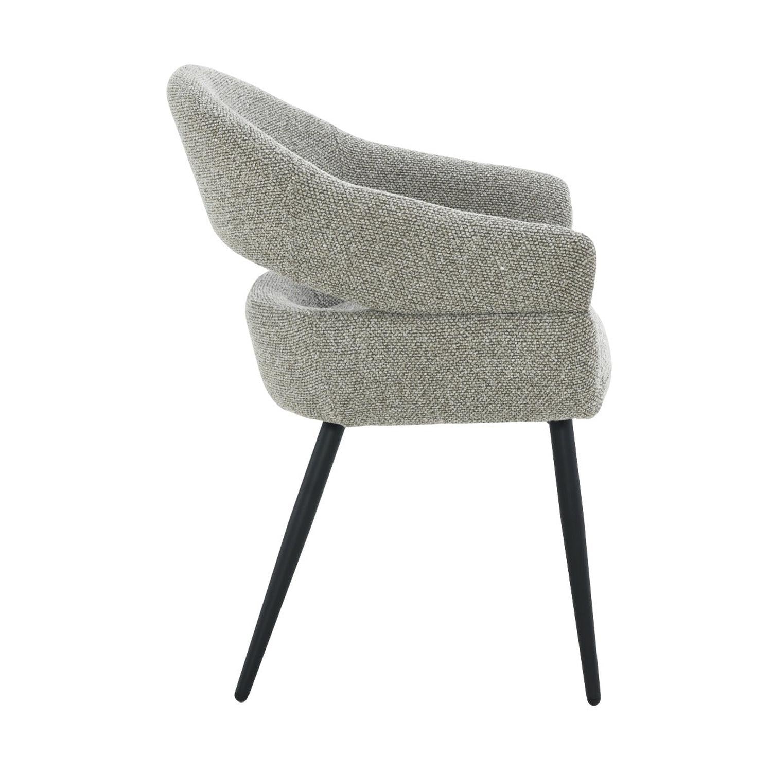 2er-Set Esszimmerstühle Megan - Grau-Esszimmerstühle-Livingfurn-le canapé