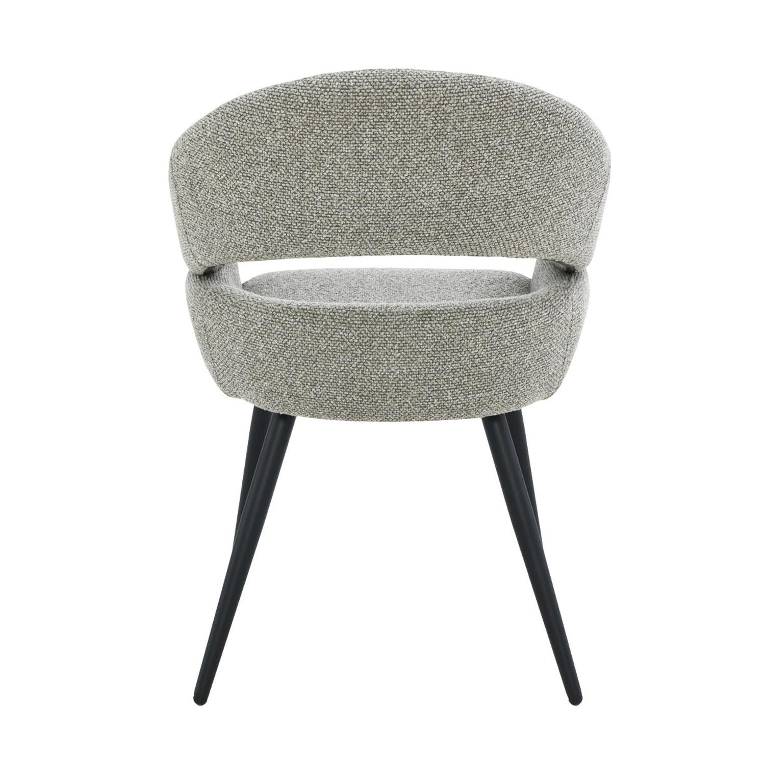 2er-Set Esszimmerstühle Megan - Grau-Esszimmerstühle-Livingfurn-le canapé