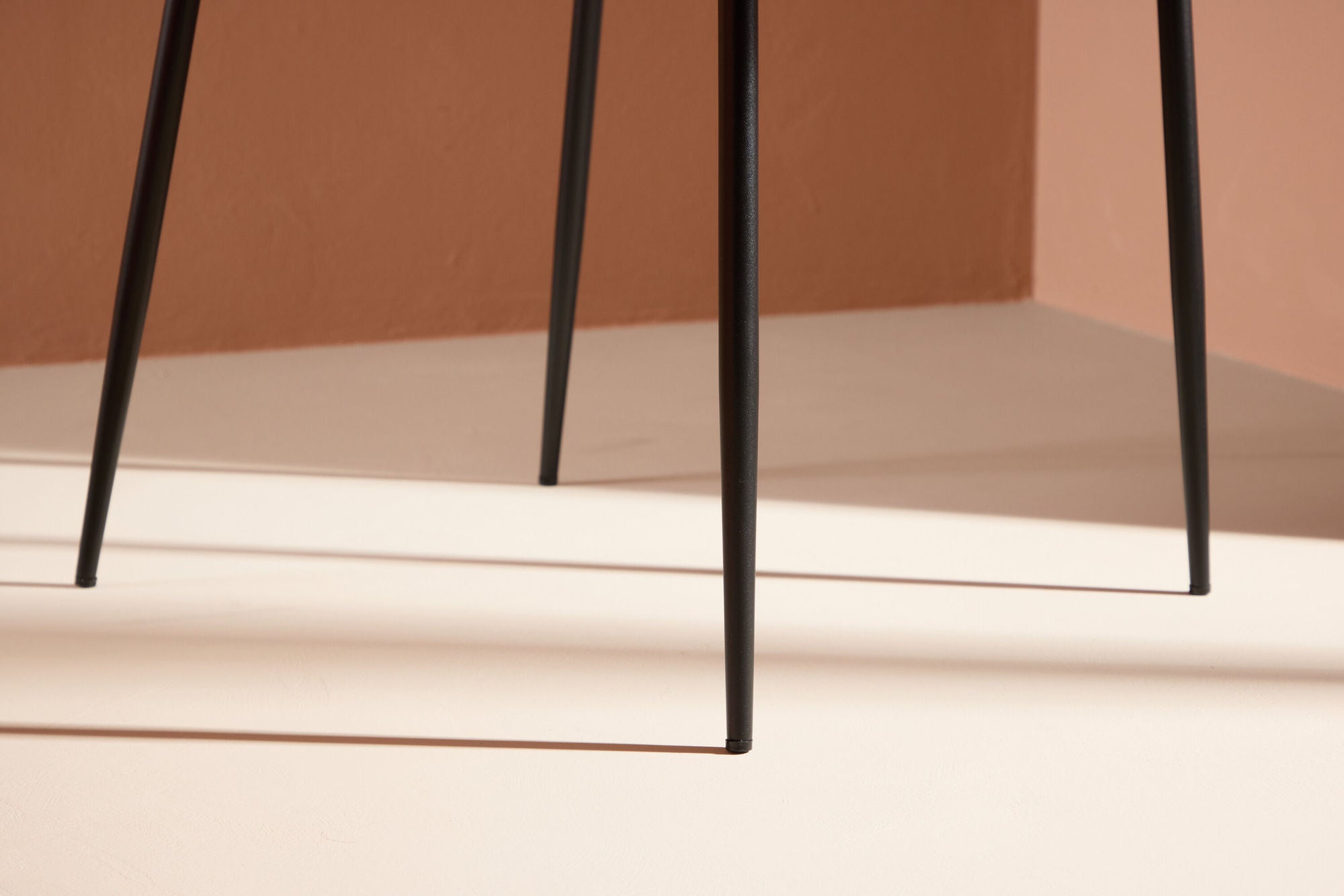 2er-Set Esszimmerstühle Modesto aus Teddy Bouclé - Rot-Polsterstühle-Venture Home-le canapé