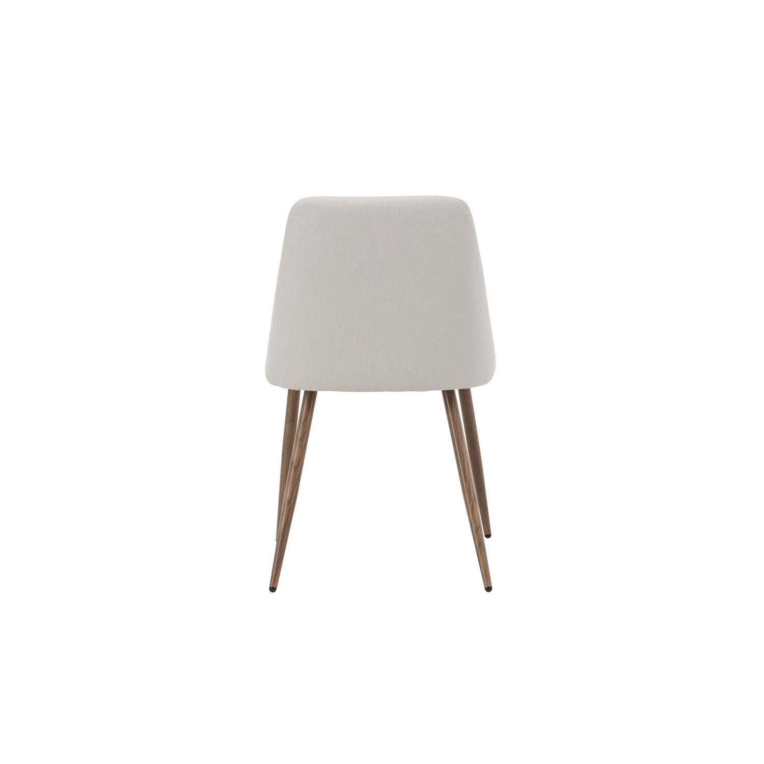 2er-Set Esszimmerstühle Night aus Leinen - Beige & Mokka-Esszimmerstühle-Venture Home-le canapé