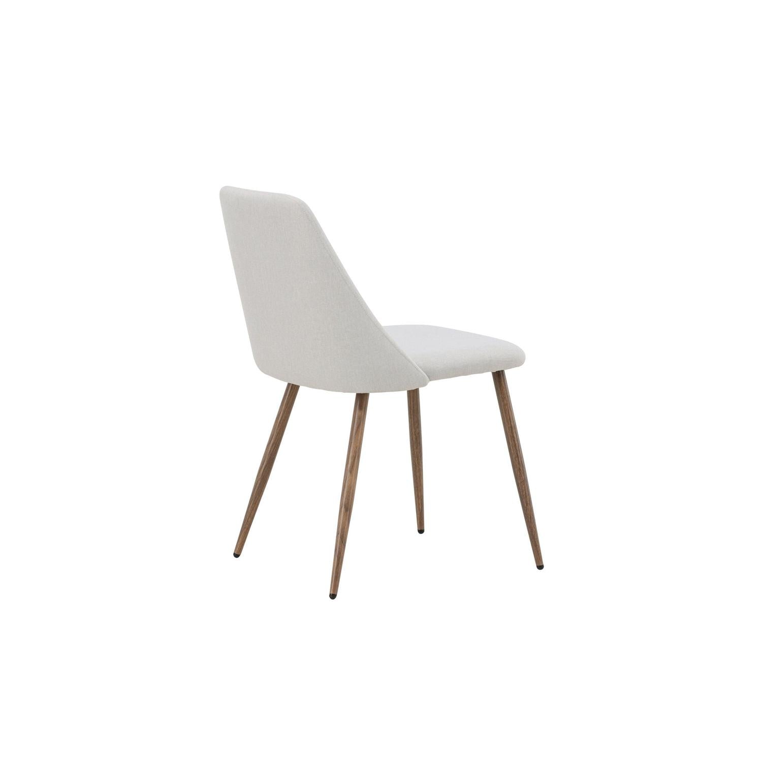 2er-Set Esszimmerstühle Night aus Leinen - Beige & Mokka-Esszimmerstühle-Venture Home-le canapé