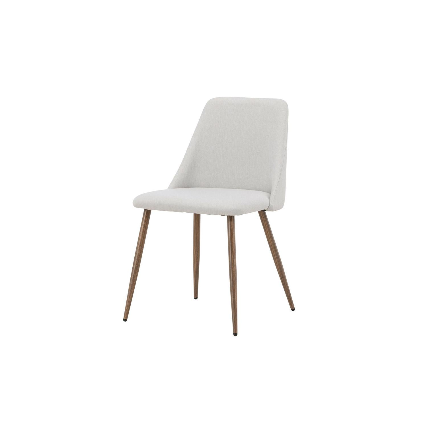 2er-Set Esszimmerstühle Night aus Leinen - Beige & Mokka-Esszimmerstühle-Venture Home-le canapé