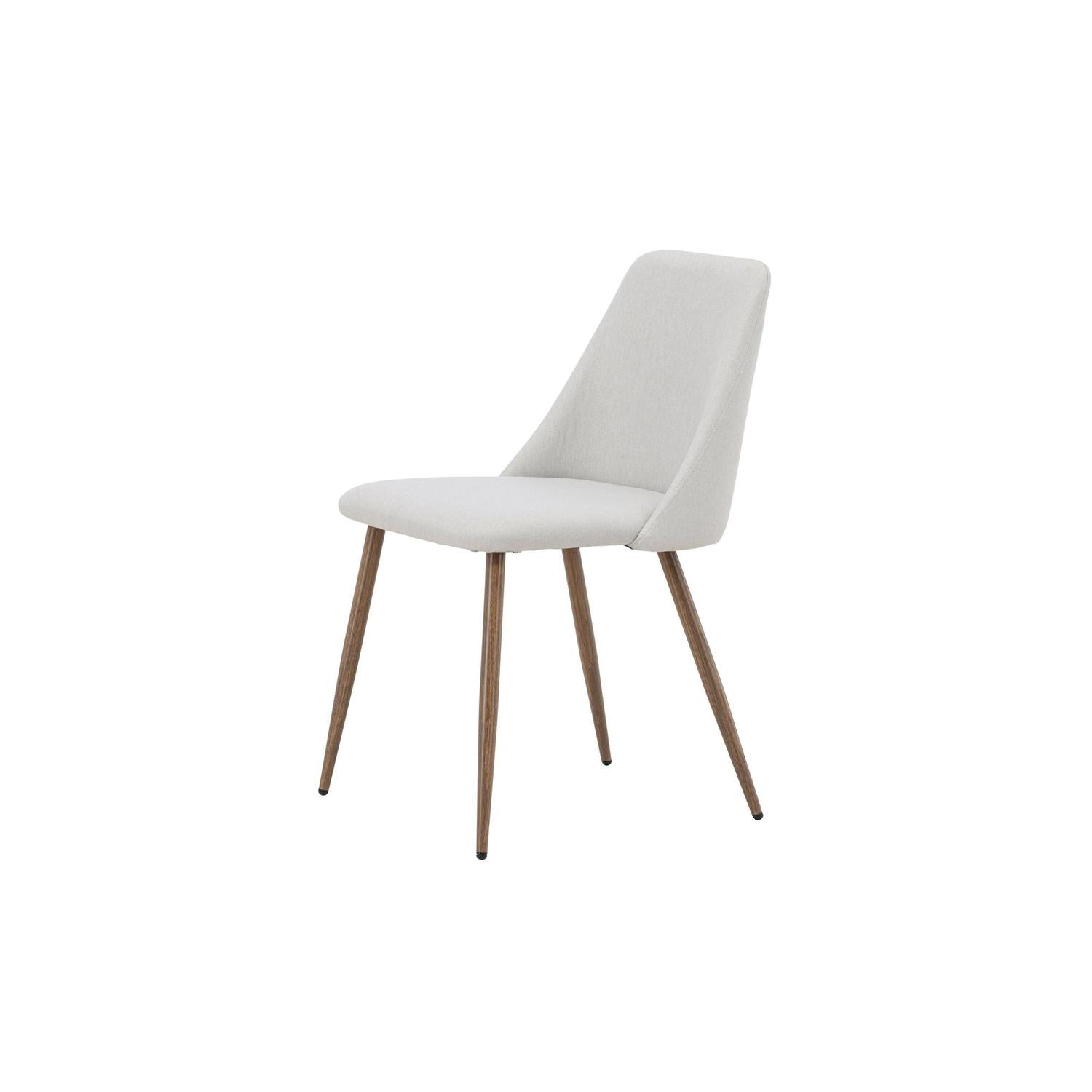 2er-Set Esszimmerstühle Night aus Leinen - Beige & Mokka-Esszimmerstühle-Venture Home-le canapé