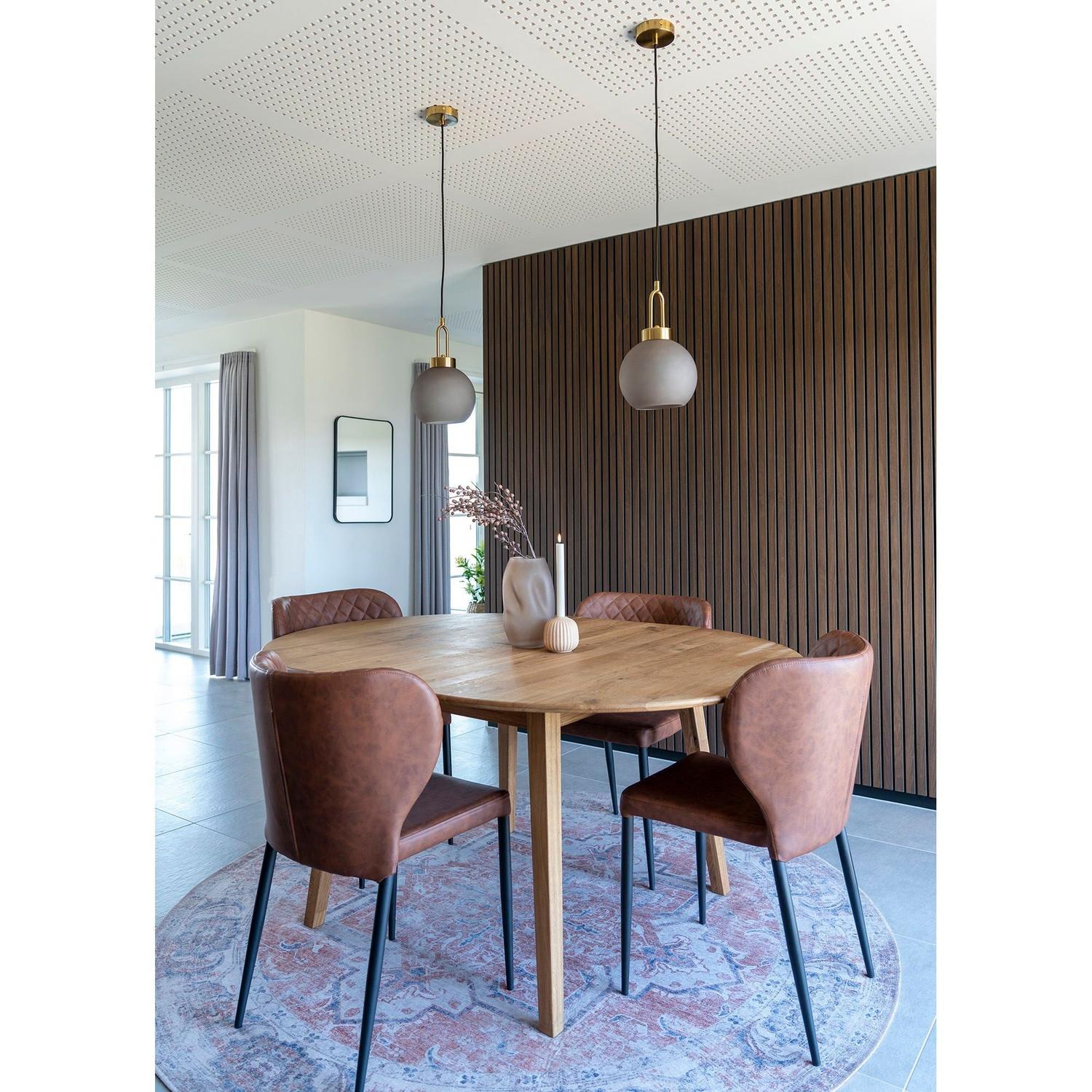 2er-Set Esszimmerstühle Pisa aus Kunstleder - Vintage Braun-Esszimmerstuhl-House Nordic-le canapé