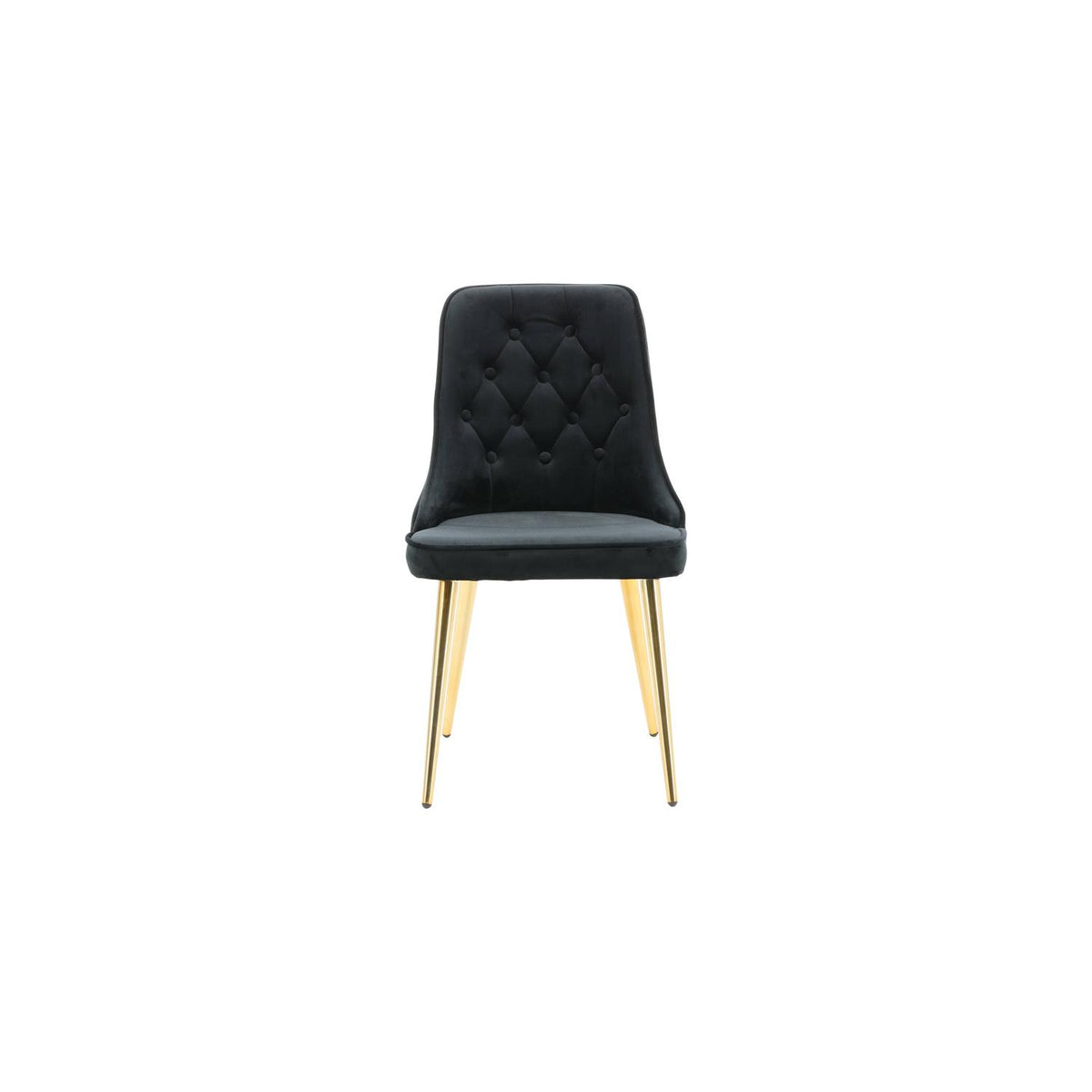 2er-Set Esszimmerstühle Samt Deluxe - Schwarz-Esszimmerstühle-Venture Home-le canapé