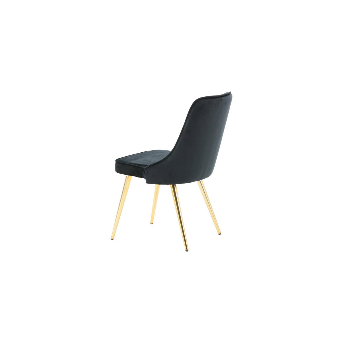 2er-Set Esszimmerstühle Samt Deluxe - Schwarz-Esszimmerstühle-Venture Home-le canapé