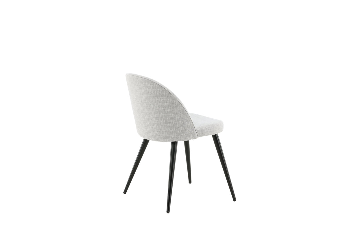 2er-Set Esszimmerstühle Samt gepolstert - Grau-Esszimmerstühle-Venture Home-le canapé