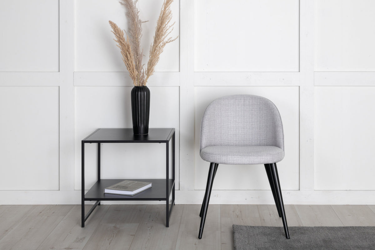 2er-Set Esszimmerstühle Samt gepolstert - Grau-Esszimmerstühle-Venture Home-le canapé