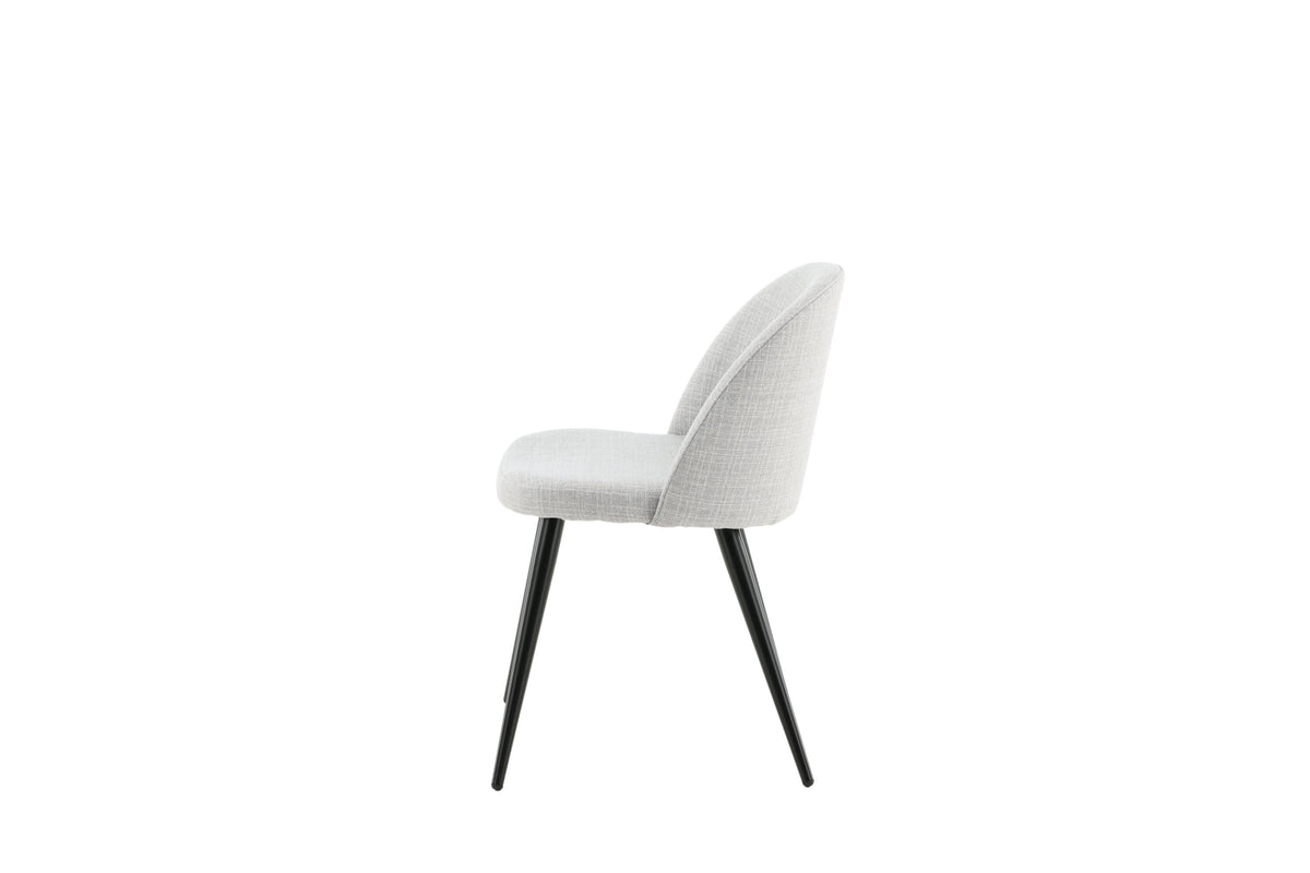 2er-Set Esszimmerstühle Samt gepolstert - Grau-Esszimmerstühle-Venture Home-le canapé