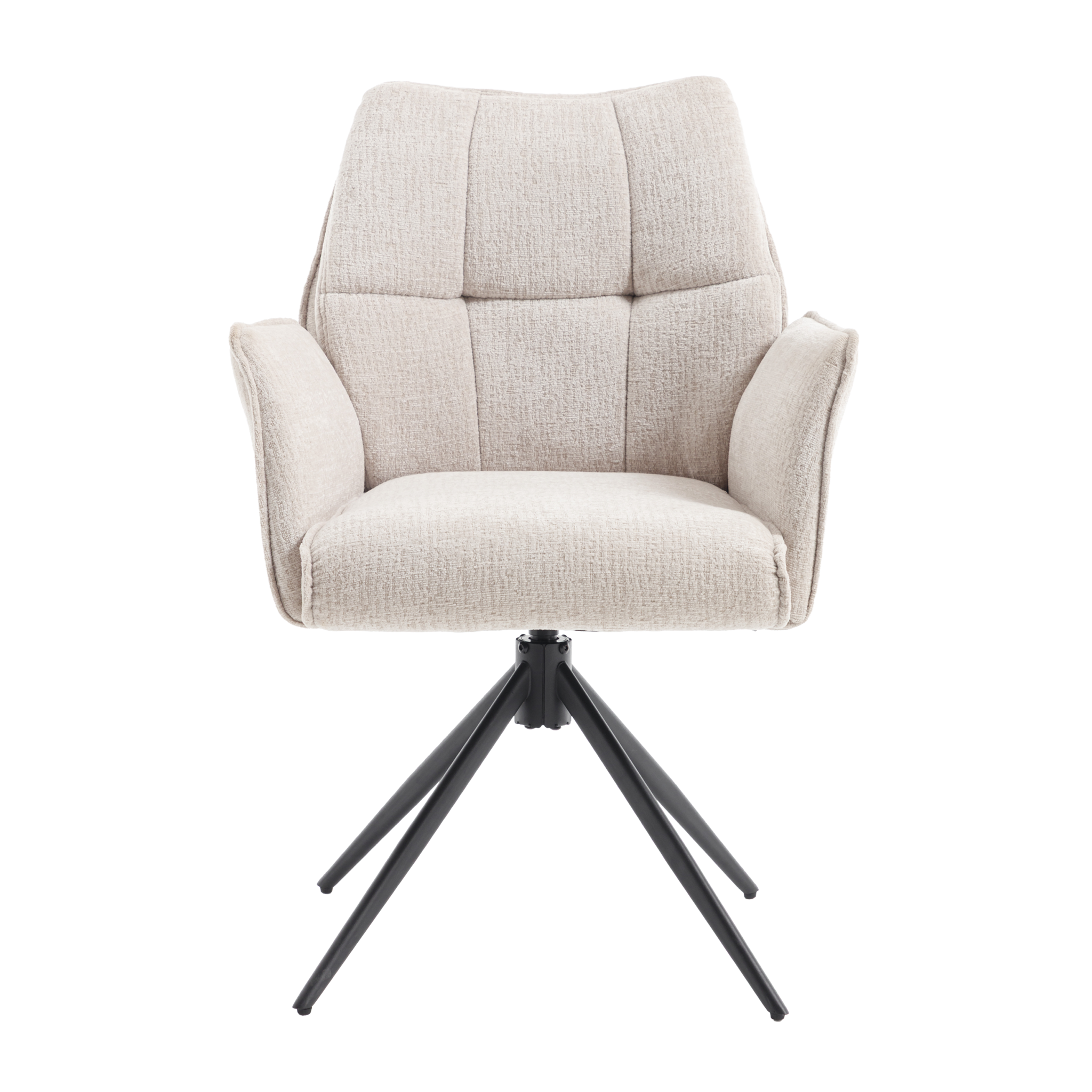2er-Set Esszimmerstühle Sem drehbar - Beige-Esszimmerstühle-Benoa-le canapé