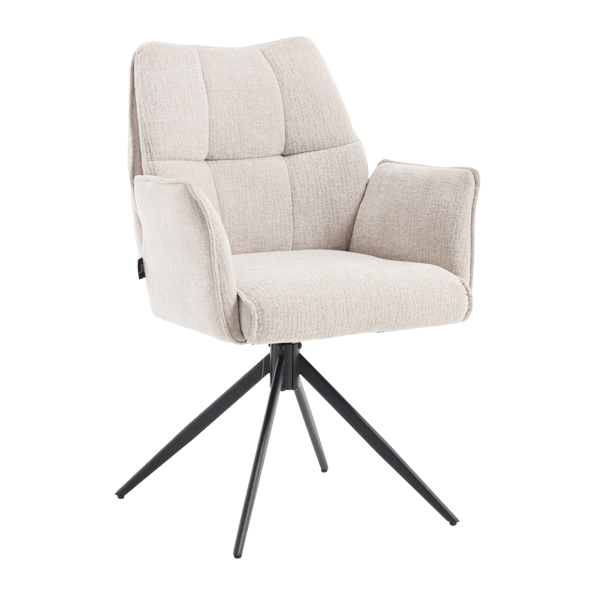 2er-Set Esszimmerstühle Sem drehbar - Beige-Esszimmerstühle-Benoa-le canapé