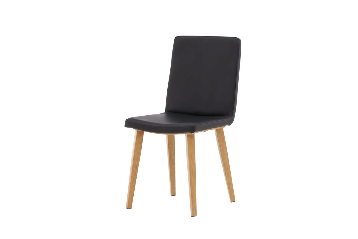 2er-Set Esszimmerstühle Today aus Kunstleder mit Kunstlederbezug - Schwarz-Esszimmerstühle-Venture Home-le canapé