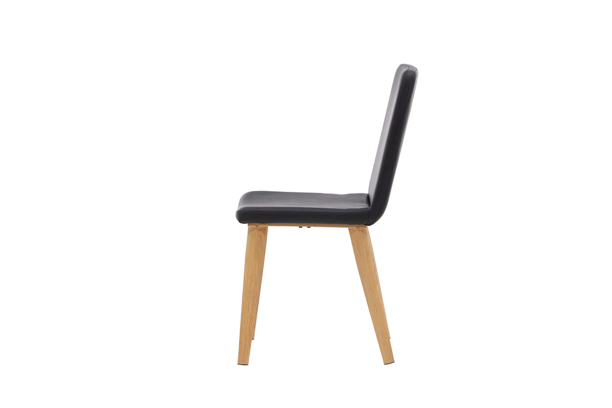2er-Set Esszimmerstühle Today aus Kunstleder mit Kunstlederbezug - Schwarz-Esszimmerstühle-Venture Home-le canapé