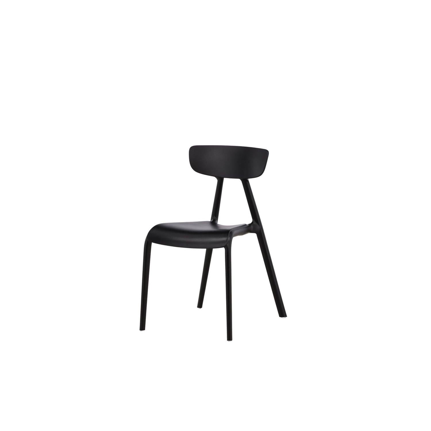 2er-Set Esszimmerstühle Ursholmen aus Kunststoff - Schwarz-Kunststoffstühle-Venture Home-le canapé