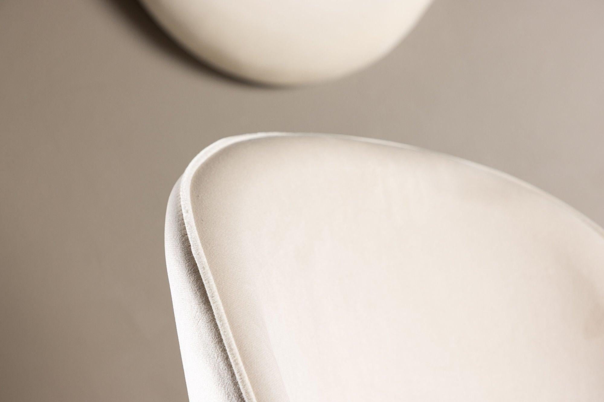 2er-Set Esszimmerstühle Velvet aus Samt - Beige-Polsterstühle-Venture Home-le canapé