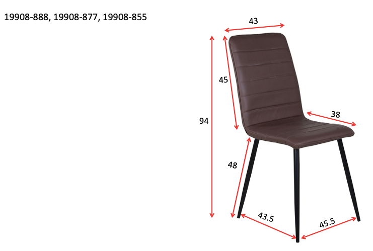 2er-Set Esszimmerstühle Windu - Schwarz-Esszimmerstühle-Venture Home-le canapé