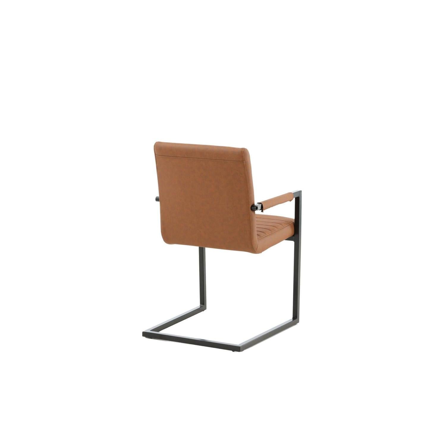 2er-Set Freischwinger Armlehnenstühle Karmstol - Braun-Freischwinger-Venture Home-le canapé