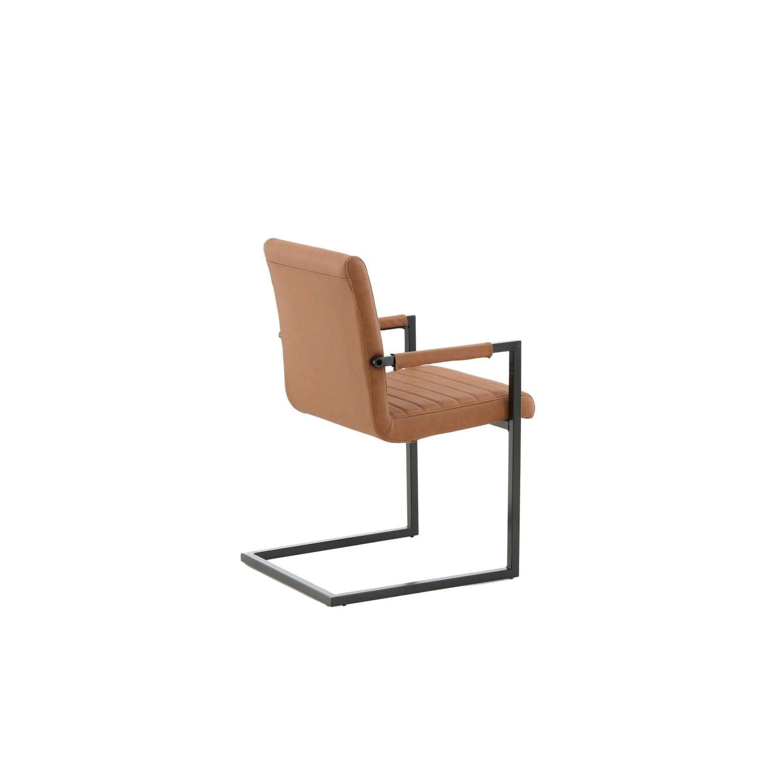 2er-Set Freischwinger Armlehnenstühle Karmstol - Braun-Freischwinger-Venture Home-le canapé