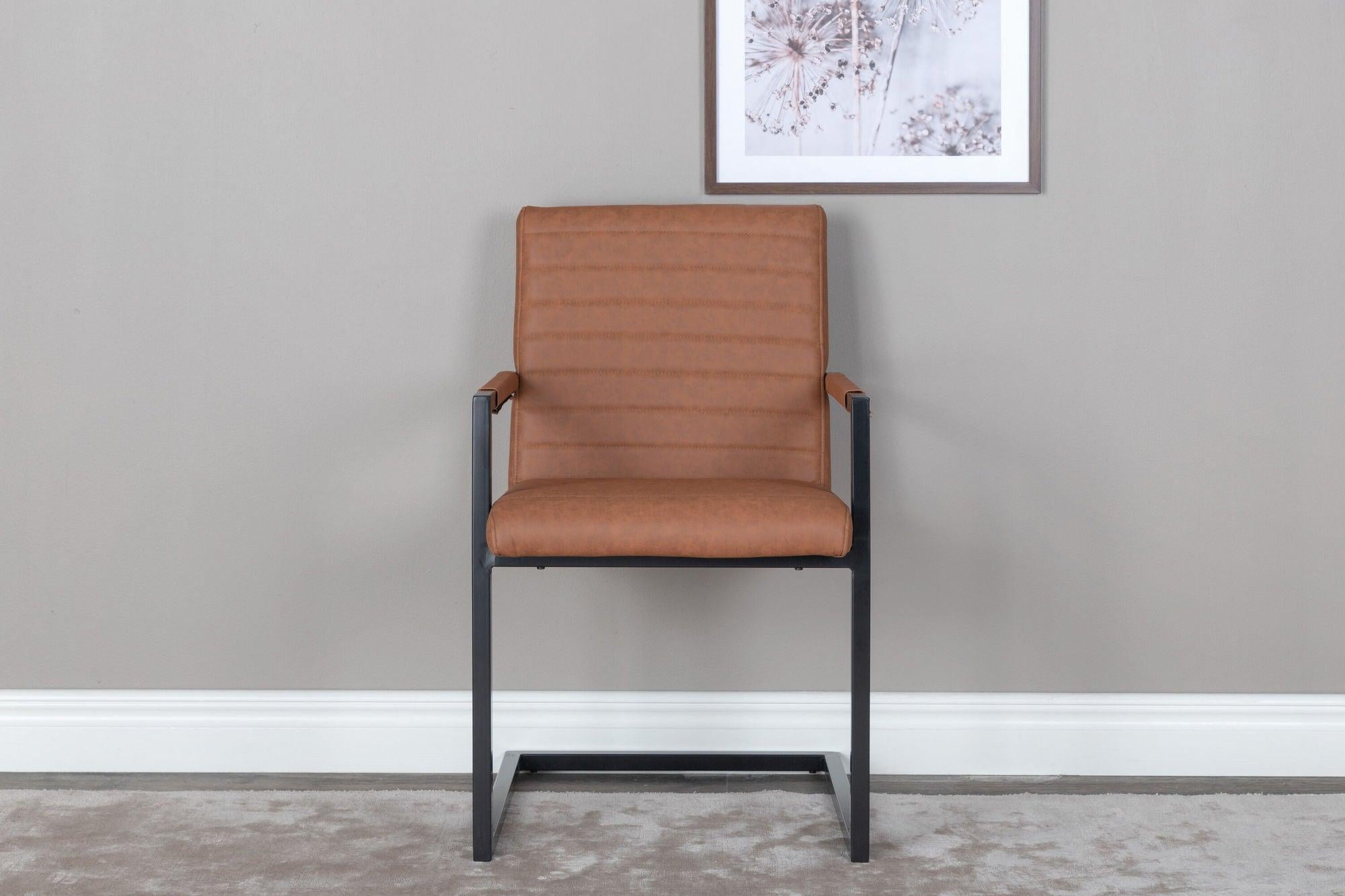 2er-Set Freischwinger Armlehnenstühle Karmstol - Braun-Freischwinger-Venture Home-le canapé