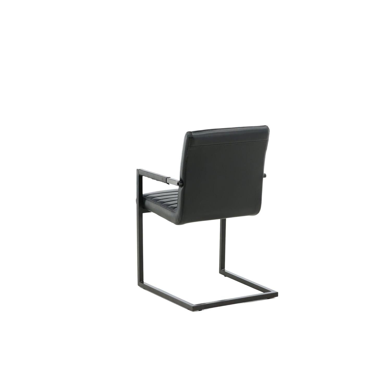 2er-Set Freischwinger Armlehnenstühle Karmstol - Schwarz-Freischwinger-Venture Home-le canapé