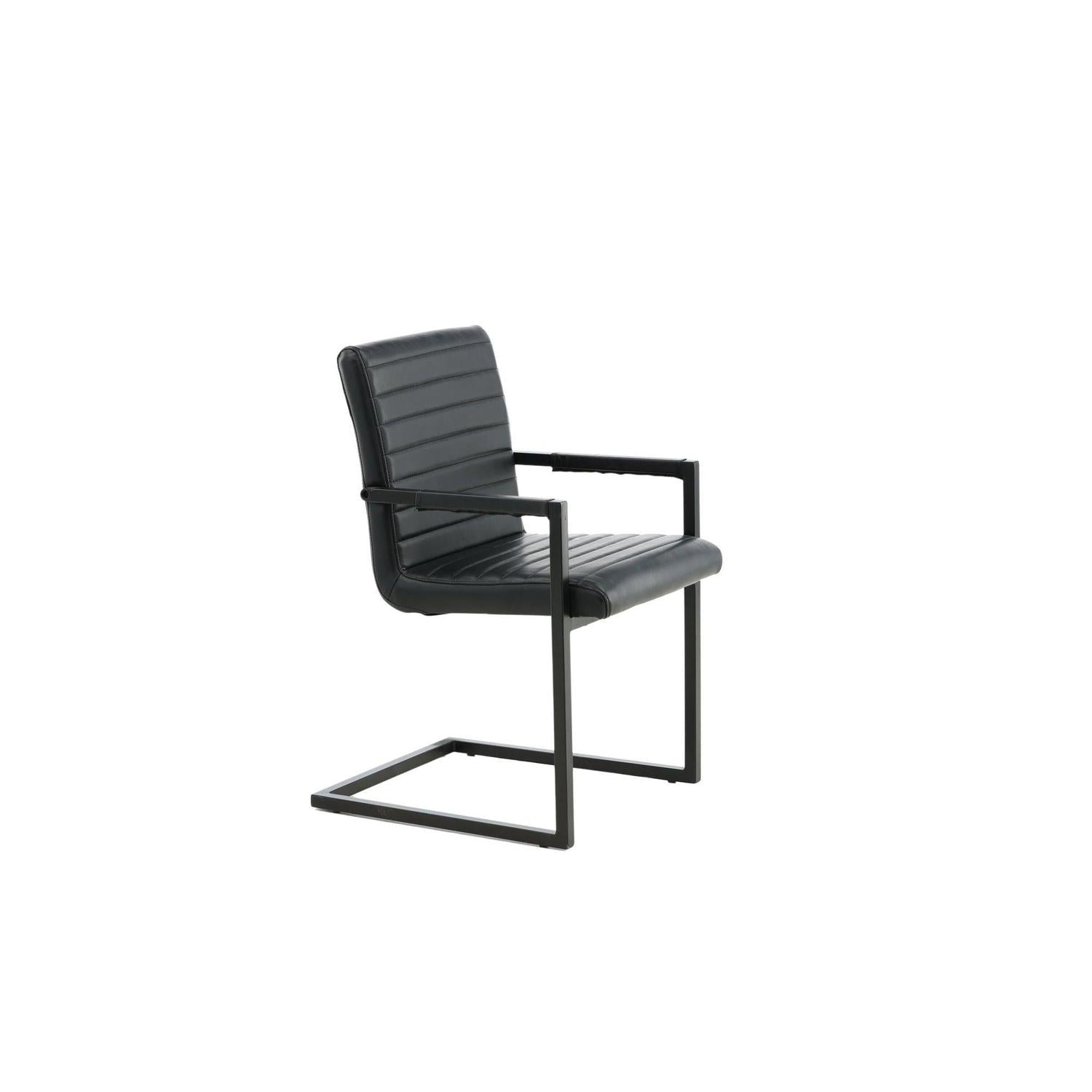 2er-Set Freischwinger Armlehnenstühle Karmstol - Schwarz-Freischwinger-Venture Home-le canapé
