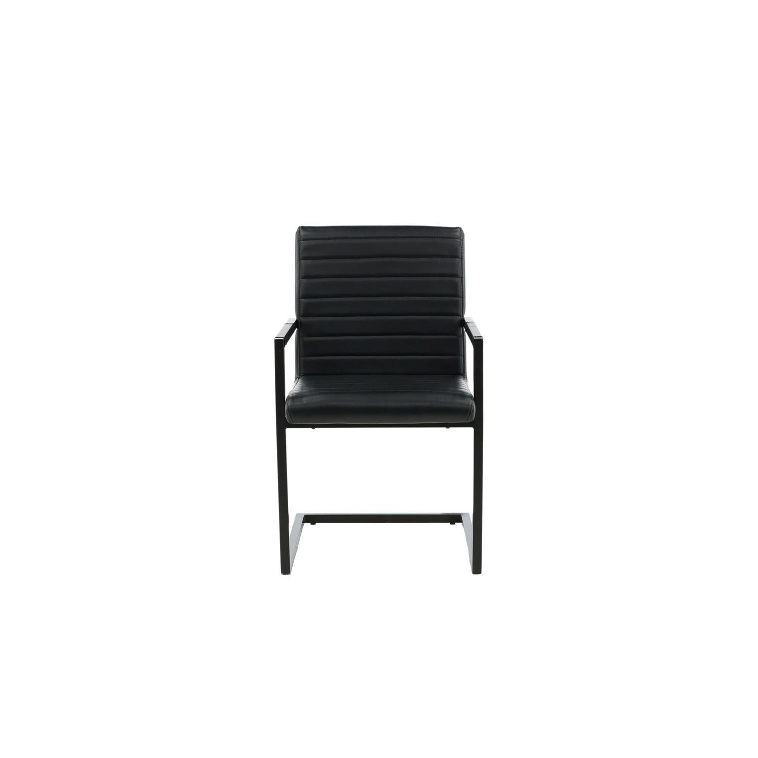 2er-Set Freischwinger Armlehnenstühle Karmstol - Schwarz-Freischwinger-Venture Home-le canapé