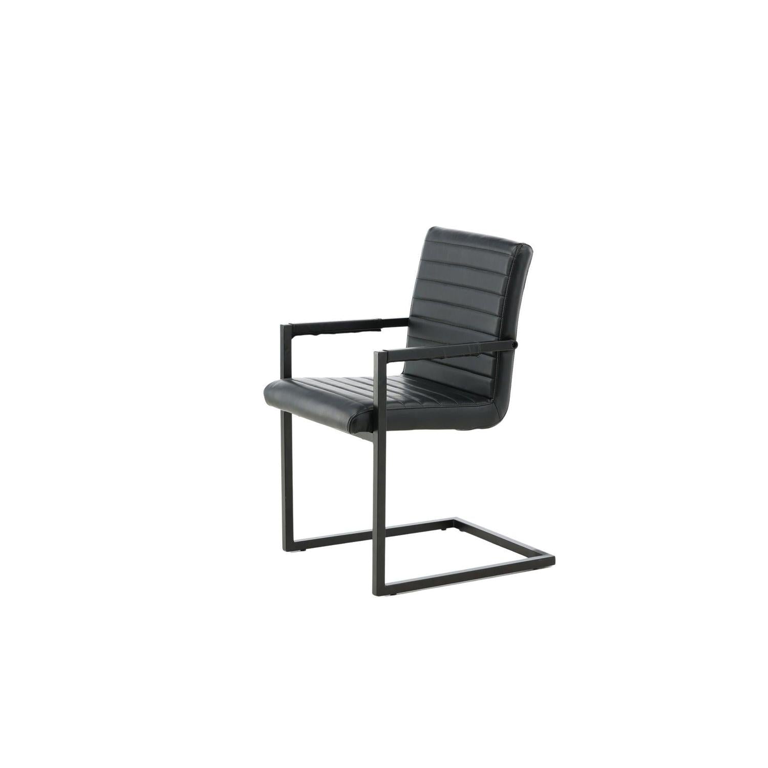 2er-Set Freischwinger Armlehnenstühle Karmstol - Schwarz-Freischwinger-Venture Home-le canapé