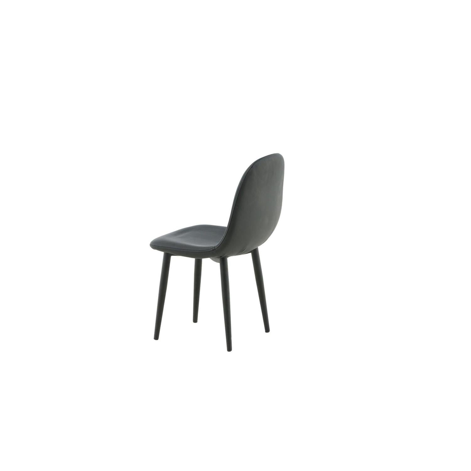 2er-Set Kinderstühle Polar aus Kunstleder - Schwarz-Kinderstühle-Venture Home-le canapé