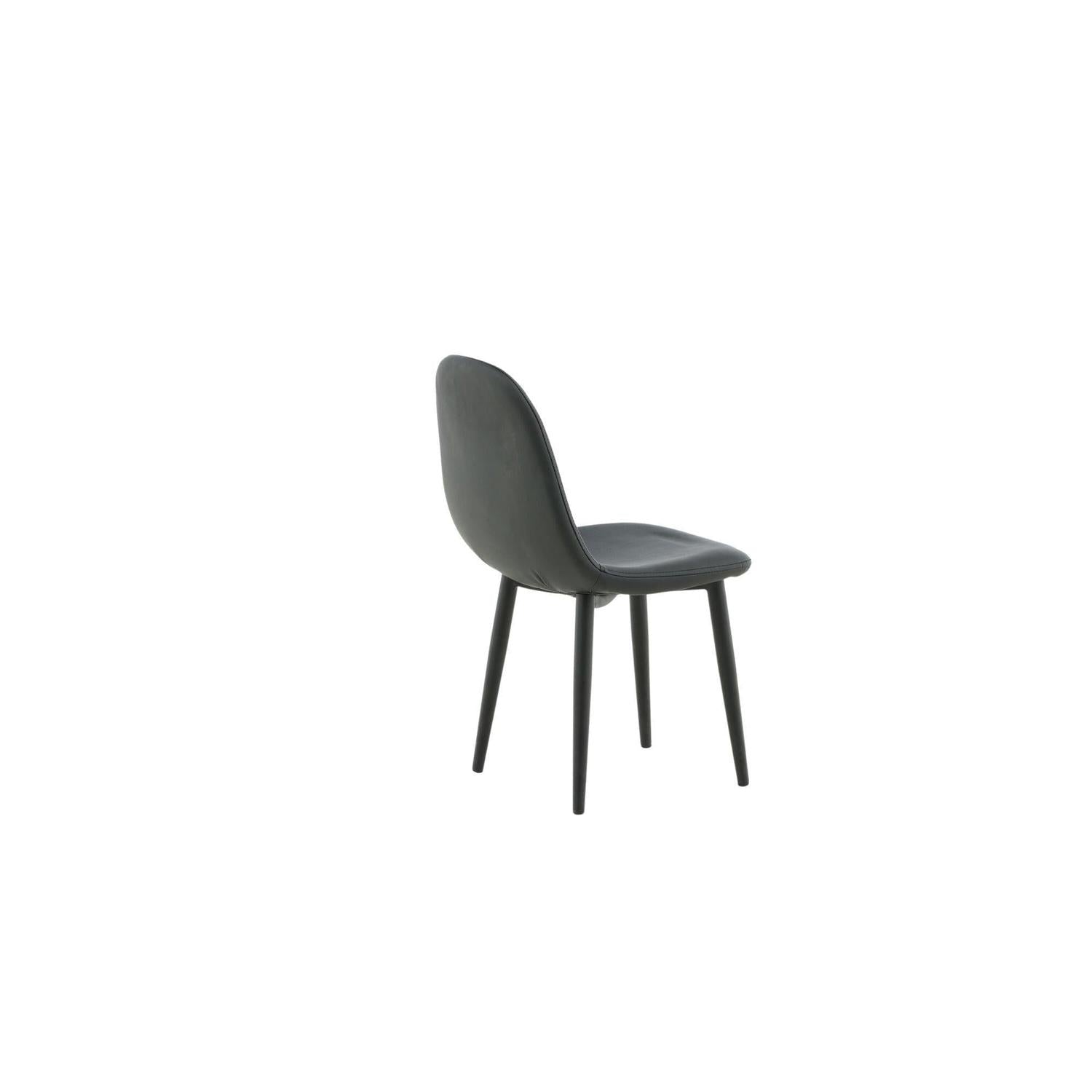 2er-Set Kinderstühle Polar aus Kunstleder - Schwarz-Kinderstühle-Venture Home-le canapé