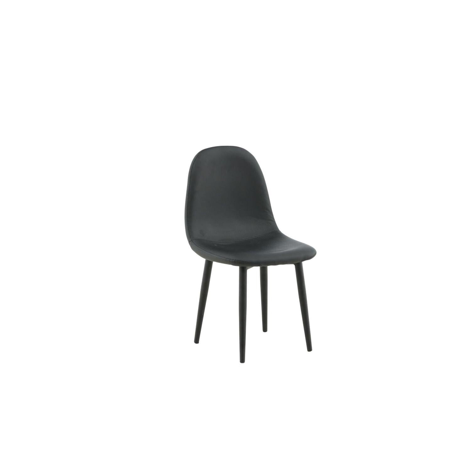 2er-Set Kinderstühle Polar aus Kunstleder - Schwarz-Kinderstühle-Venture Home-le canapé