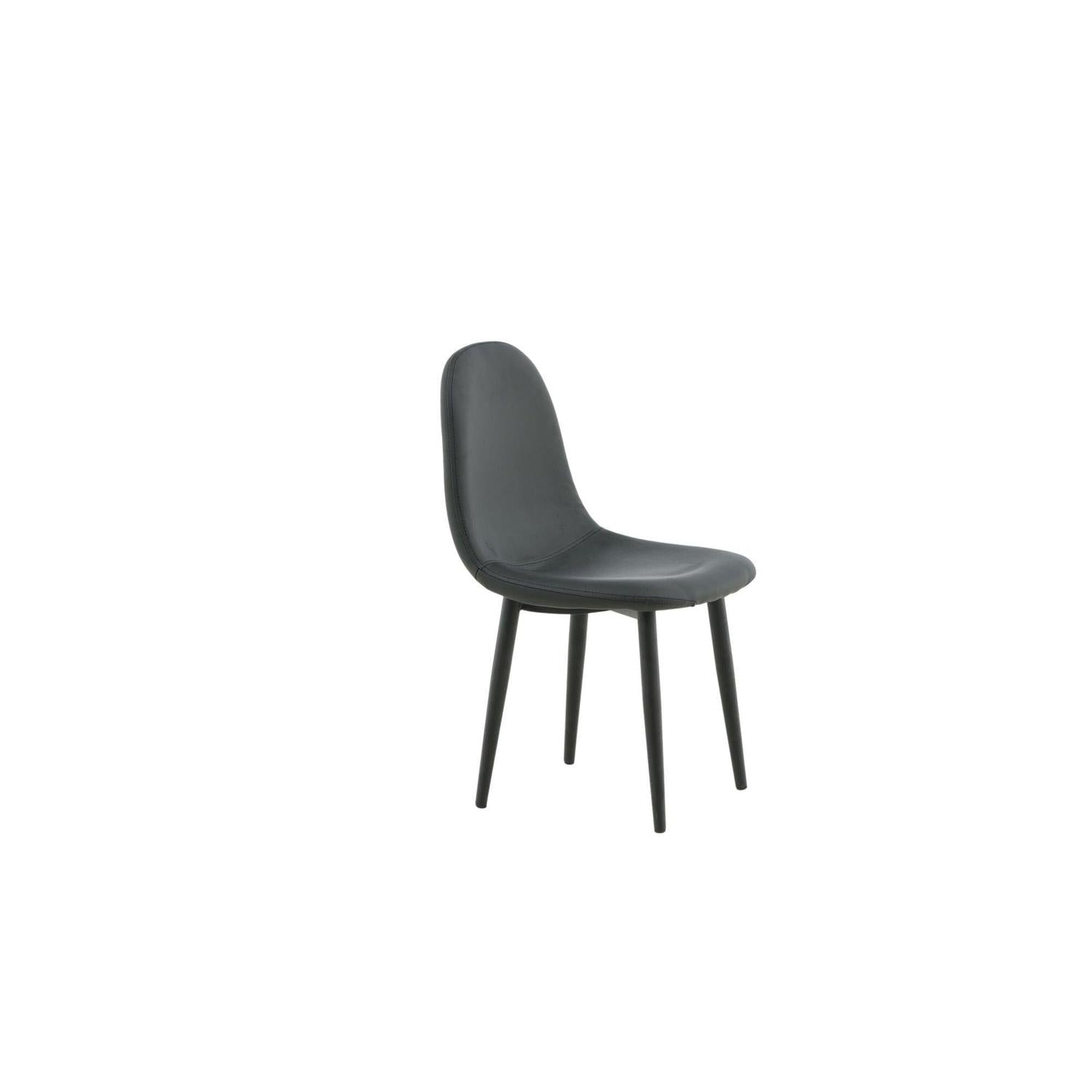 2er-Set Kinderstühle Polar aus Kunstleder - Schwarz-Kinderstühle-Venture Home-le canapé
