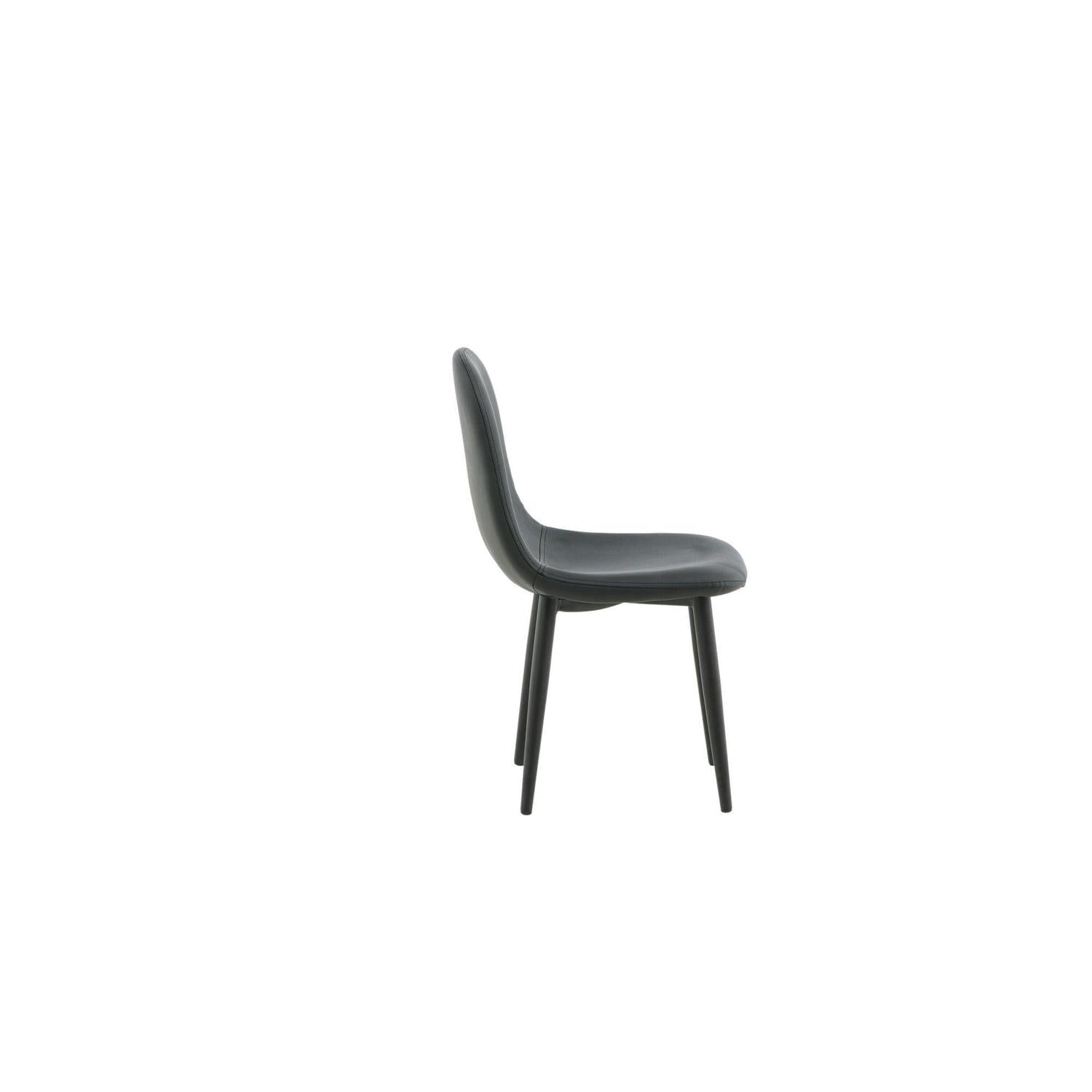 2er-Set Kinderstühle Polar aus Kunstleder - Schwarz-Kinderstühle-Venture Home-le canapé