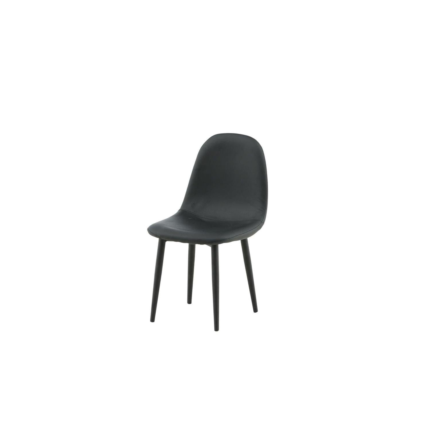 2er-Set Kinderstühle Polar aus Kunstleder - Schwarz-Kinderstühle-Venture Home-le canapé
