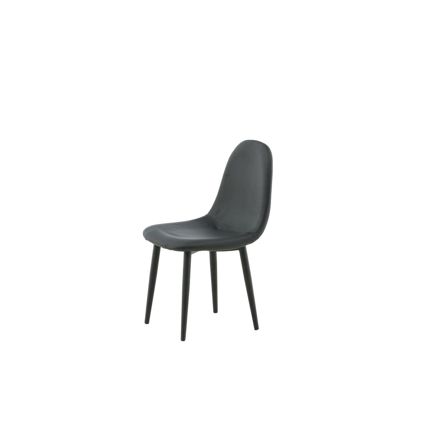 2er-Set Kinderstühle Polar aus Kunstleder - Schwarz-Kinderstühle-Venture Home-le canapé