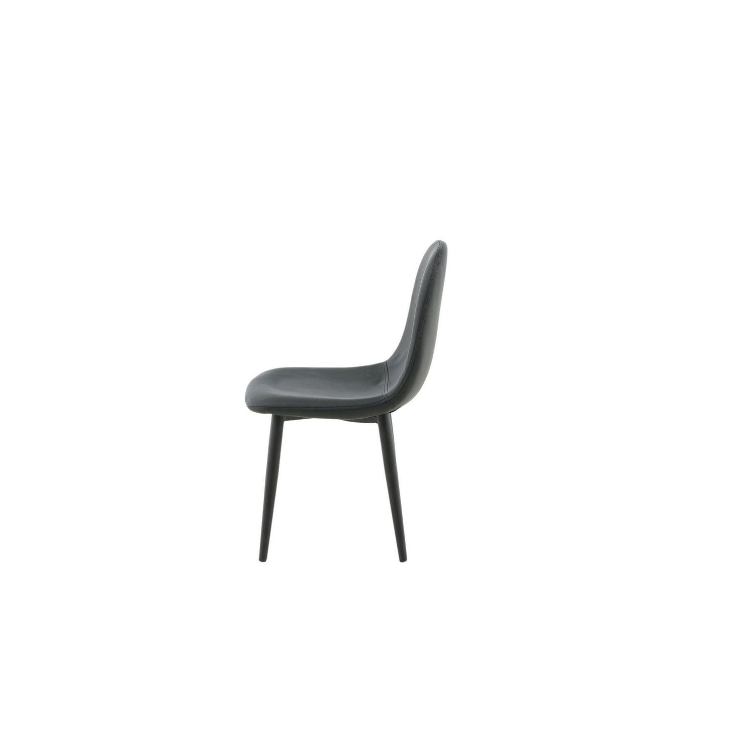 2er-Set Kinderstühle Polar aus Kunstleder - Schwarz-Kinderstühle-Venture Home-le canapé