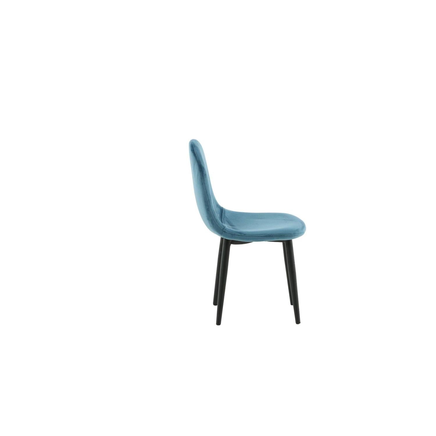 2er-Set Kinderstühle Polar aus Samt - Blau-Kinderstühle-Venture Home-le canapé