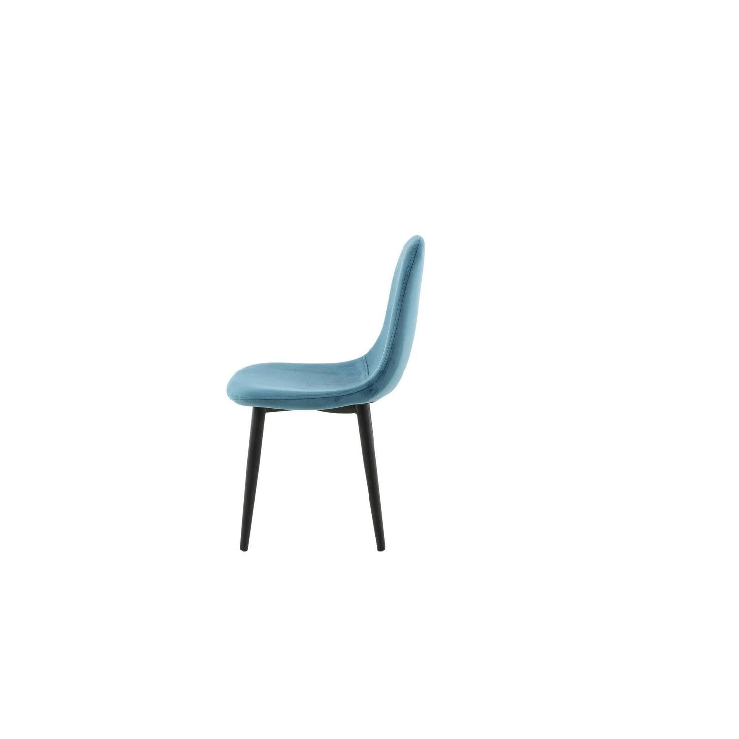 2er-Set Kinderstühle Polar aus Samt - Blau-Kinderstühle-Venture Home-le canapé
