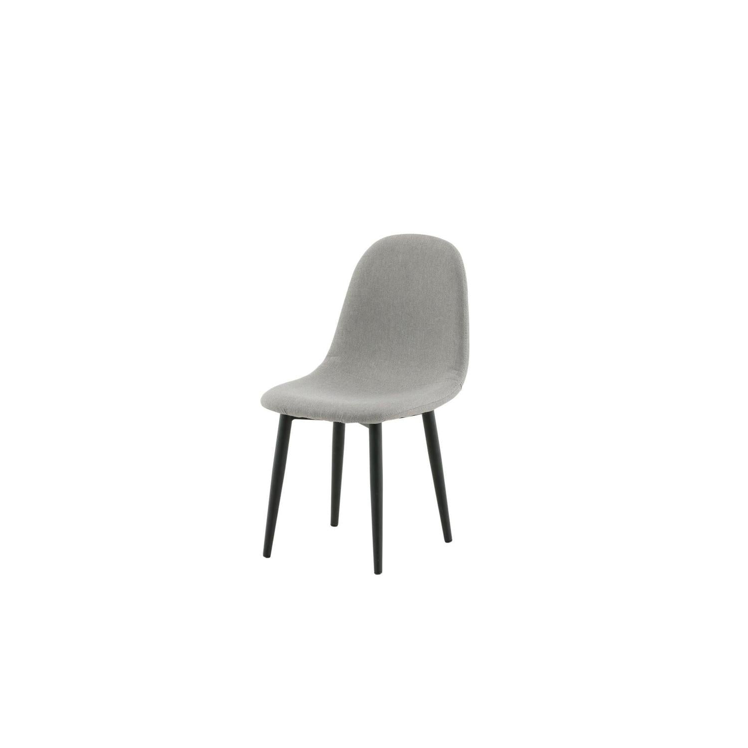 2er-Set Kinderstühle Polar aus Samt - Grau-Kinderstuhl-Venture Home-le canapé