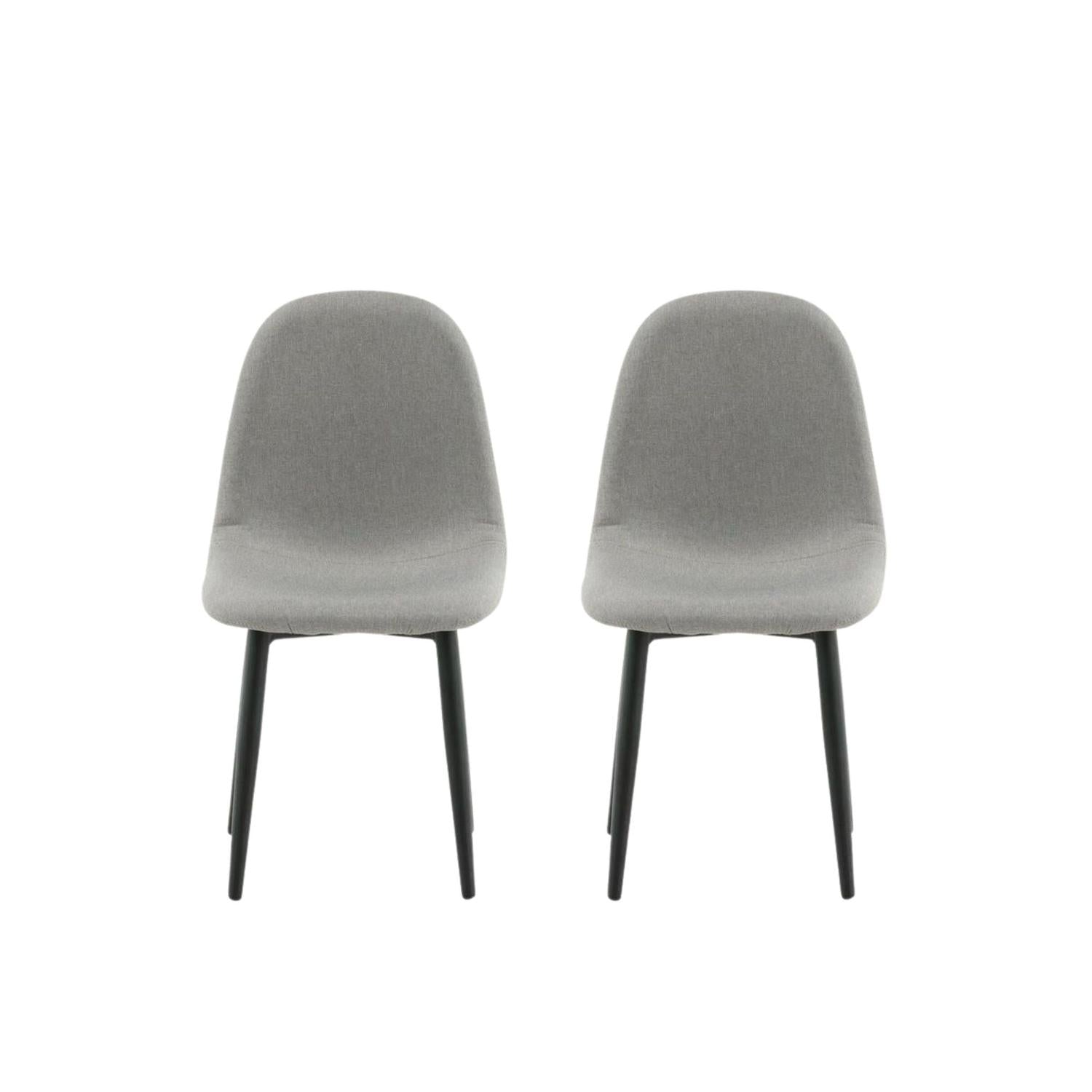 2er-Set Kinderstühle Polar aus Samt - Grau-Kinderstuhl-Venture Home-le canapé