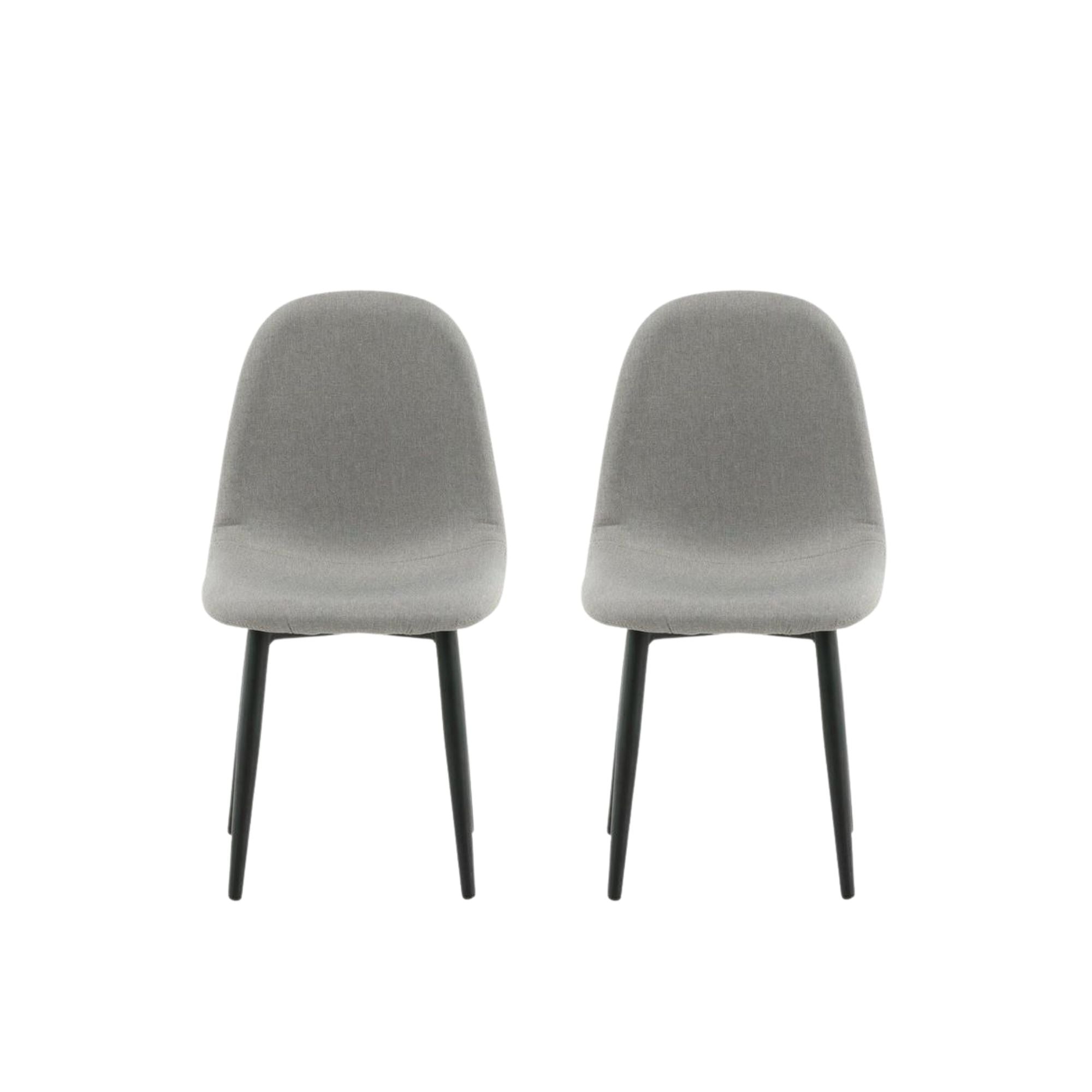 2er-Set Kinderstühle Polar aus Samt - Grau-Kinderstuhl-Venture Home-le canapé