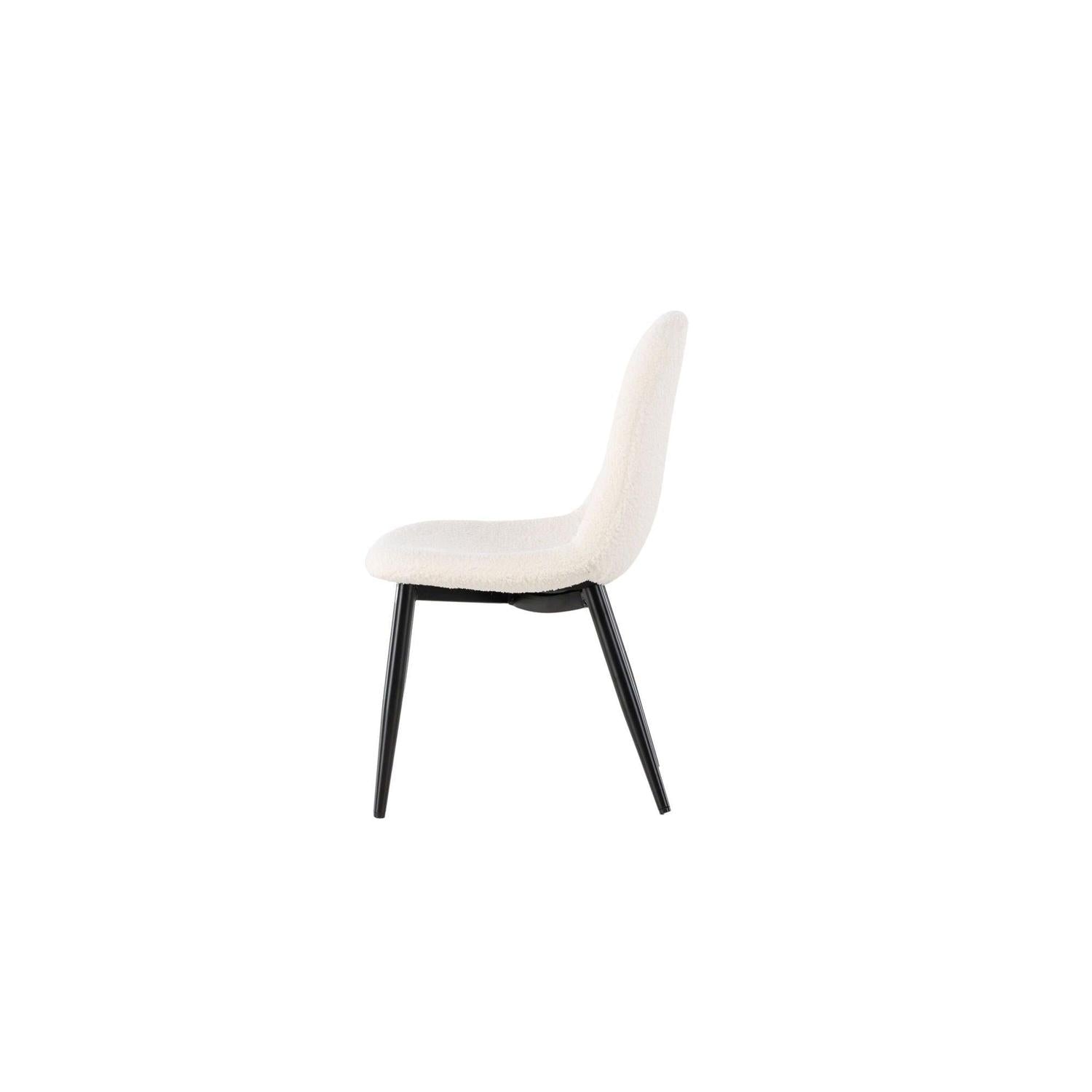 2er-Set Kinderstühle Polar aus Teddystoff (Bouclé) - Weiß-Kinderstuhl-Venture Home-le canapé