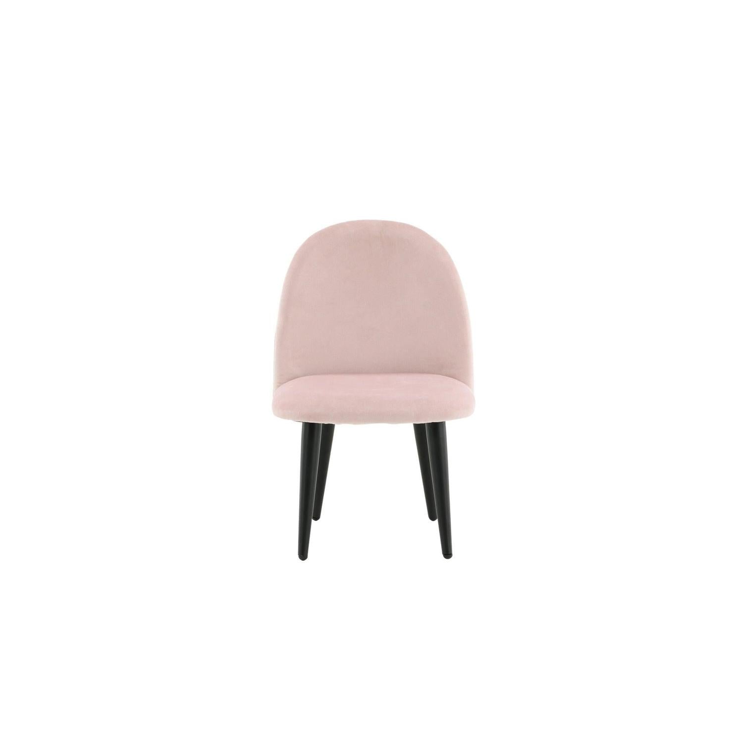 2er-Set Kinderstühle XXS aus Samt - Rosa-Kinderstuhl-Venture Home-le canapé