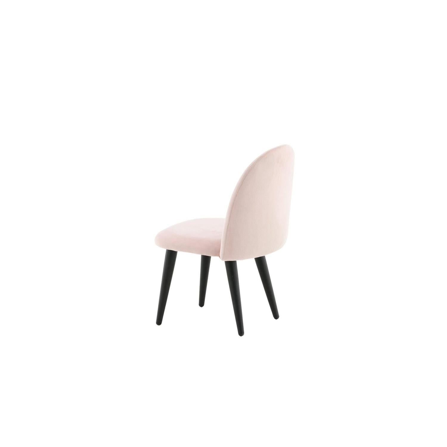 2er-Set Kinderstühle XXS aus Samt - Rosa-Kinderstühle-Venture Home-le canapé
