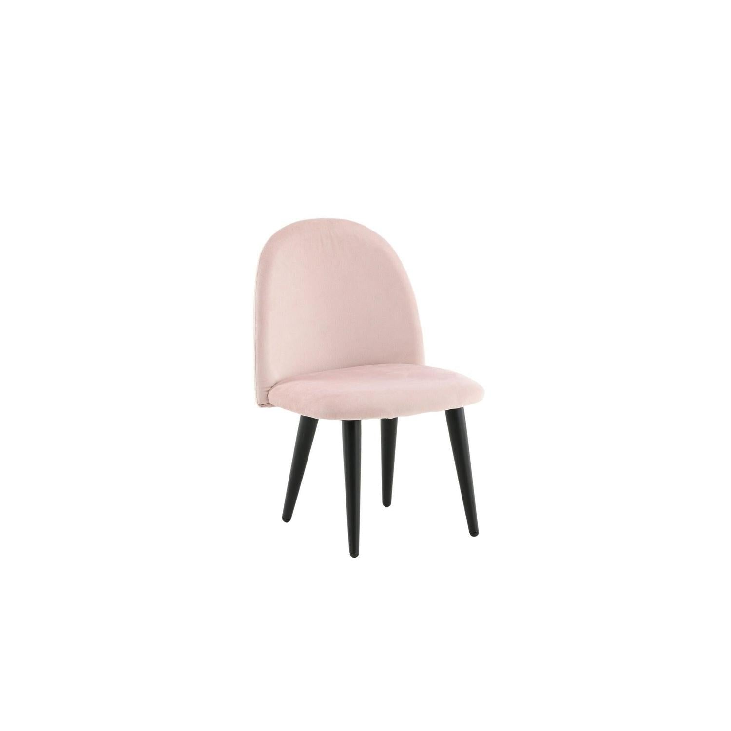 2er-Set Kinderstühle XXS aus Samt - Rosa-Kinderstühle-Venture Home-le canapé